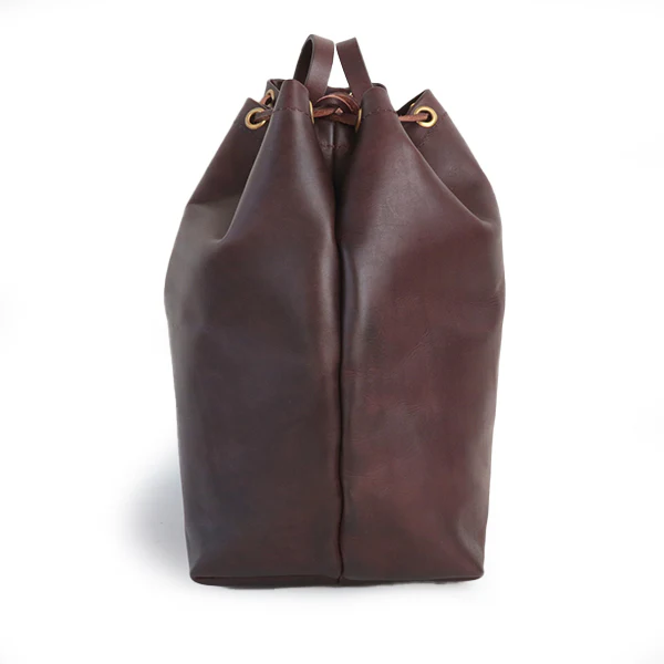 LEATHER MAILMAN PURSE BAG / MEDIUM SIZE / CALFSKIN BROWN - Image 7