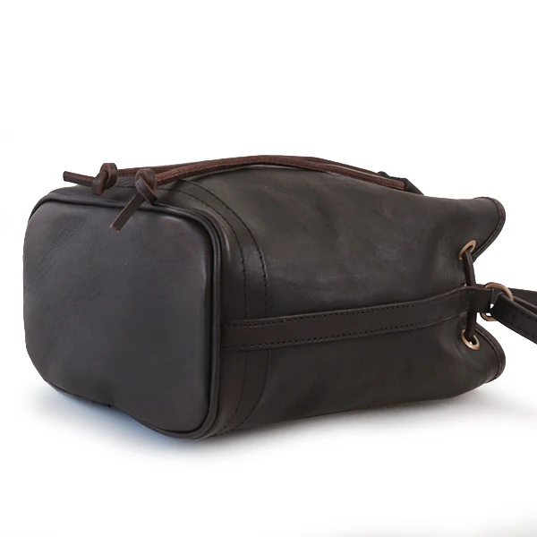 LEATHER WANDER PURSE BAG SMALL / BLACK - Image 5