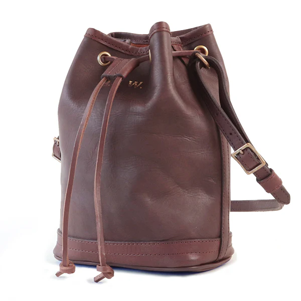LEATHER WANDER PURSE BAG SMALL / BROWN - Image 2