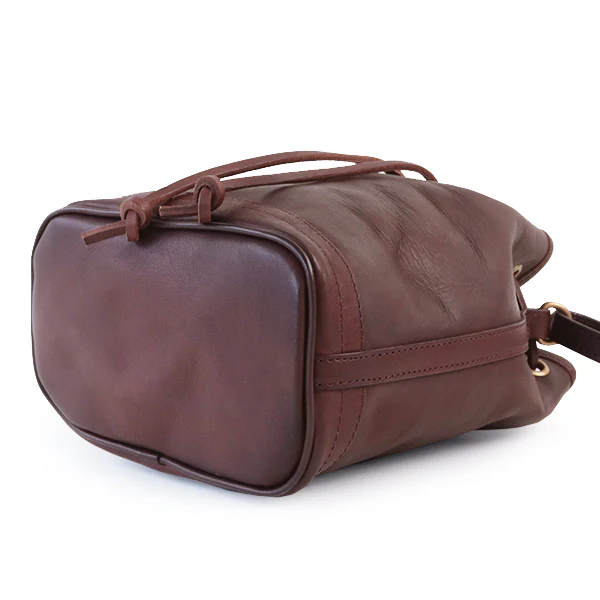 LEATHER WANDER PURSE BAG SMALL / BROWN - Image 5