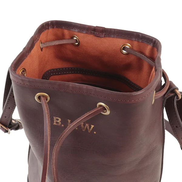LEATHER WANDER PURSE BAG SMALL / BROWN - Image 6