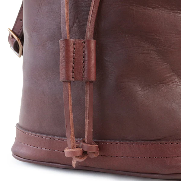 LEATHER WANDER PURSE BAG SMALL / BROWN - Image 9