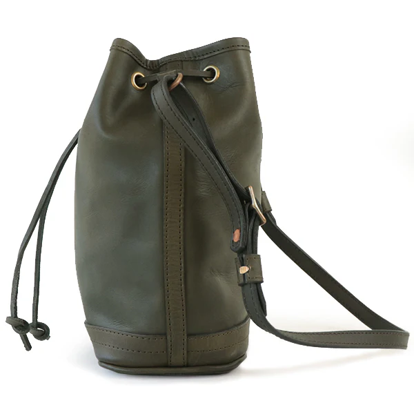 LEATHER WANDER PURSE BAG SMALL / OLIVE - Image 3