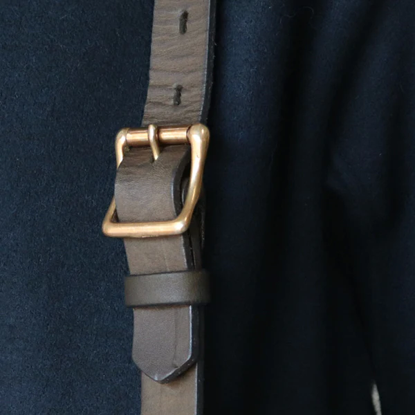 LEATHER WANDER SHOULDER BAG / OLIVE VINTAGE FINISH - Image 12
