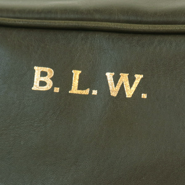 LEATHER WANDER SHOULDER BAG / OLIVE VINTAGE FINISH - Image 7