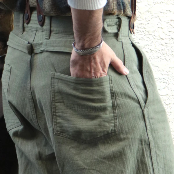 LIMITED EDITION / M43 MODIFY MIX PANT / SZ HERRINGBONE / GREEN - Image 11