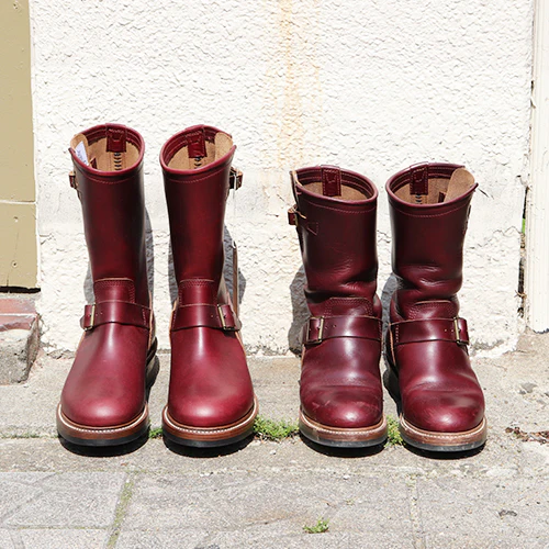 WABASH ENGINEER BOOTS / HORWEEN LEATHER CXL / BURGUNDY - Image 10