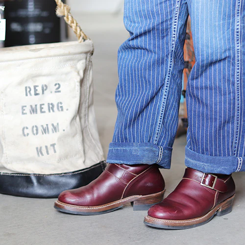 WABASH ENGINEER BOOTS / HORWEEN LEATHER CXL / BURGUNDY - Image 12