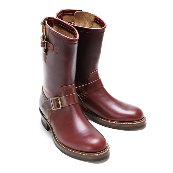 WABASH ENGINEER BOOTS / HORWEEN LEATHER CXL / BURGUNDY - Image 2