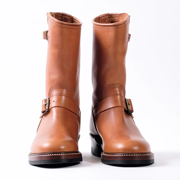 WABASH ENGINEER BOOTS / BADALASSI CARLO LEATHER / COGNAC - Image 2