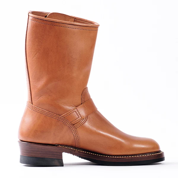 WABASH ENGINEER BOOTS / BADALASSI CARLO LEATHER / COGNAC - Image 5