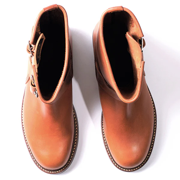 WABASH ENGINEER BOOTS / BADALASSI CARLO LEATHER / COGNAC - Image 7