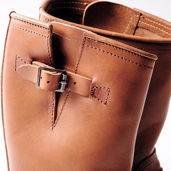 WABASH ENGINEER BOOTS / BADALASSI CARLO LEATHER / COGNAC - Image 8