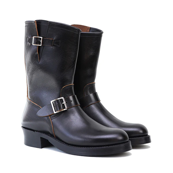 WABASH ENGINEER BOOTS / SHINKI HIKAKU HORSEBUTT / BLACK