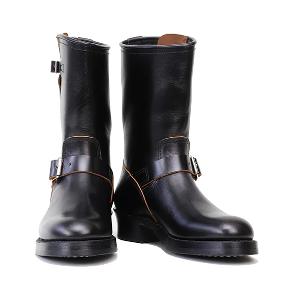 WABASH ENGINEER BOOTS / SHINKI HIKAKU HORSEBUTT / BLACK - Image 2