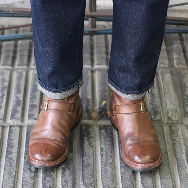 WABASH ENGINEER BOOTS / HORWEEN LEATHER CXL / NATURAL - Image 11