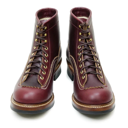 DONKEY PUNCHER BOOTS / HORWEEN LEATHER CXL / BURGUNDY - Image 2