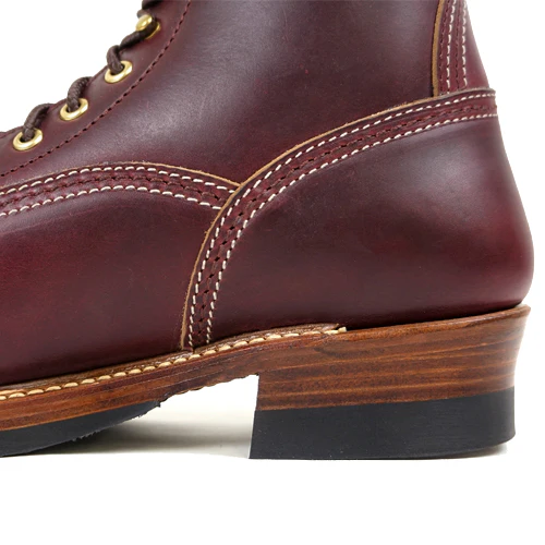 DONKEY PUNCHER BOOTS / HORWEEN LEATHER CXL / BURGUNDY - Image 5