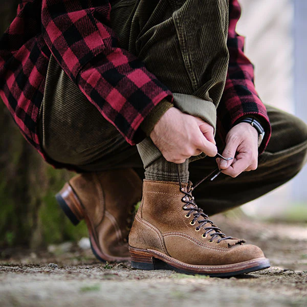 DONKEY PUNCHER BOOTS / HORWEEN LEATHER CXL / NATURAL ROUGHOUT - Image 10