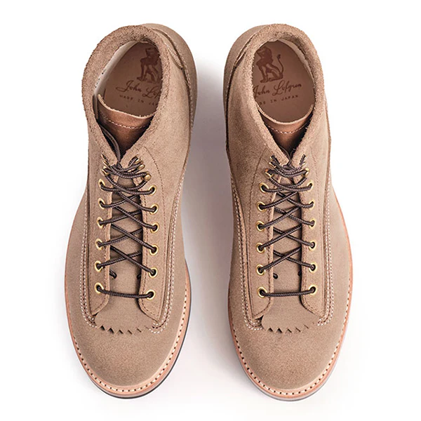 DONKEY PUNCHER BOOTS / HORWEEN LEATHER CXL / NATURAL ROUGHOUT - Image 6