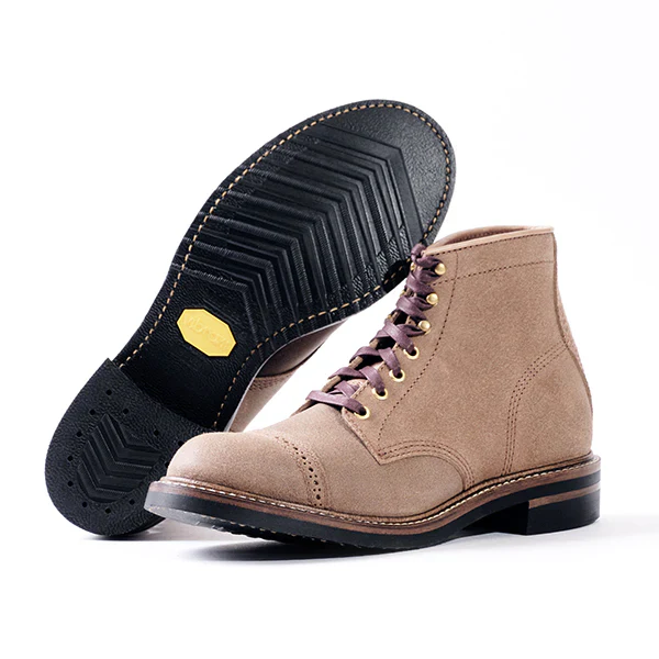 COMBAT BOOTS / HORWEEN LEATHER CXL / NATURAL ROUGHOUT - Image 3