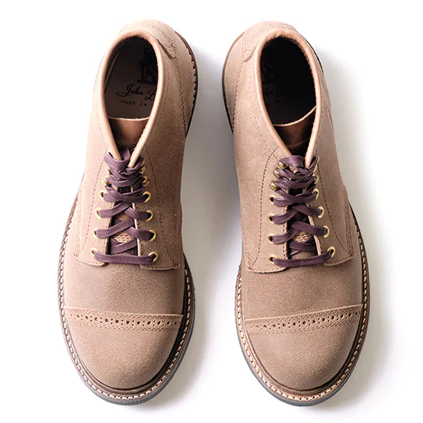 COMBAT BOOTS / HORWEEN LEATHER CXL / NATURAL ROUGHOUT - Image 6