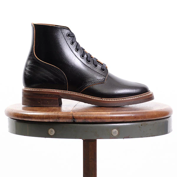 M-43 SERVICE SHOES / SHINKI HIKAKU BLACK / TEA-CORE HORSEBUTT - Image 11