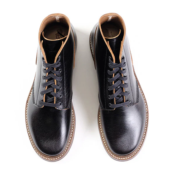 M-43 SERVICE SHOES / SHINKI HIKAKU BLACK / TEA-CORE HORSEBUTT - Image 6