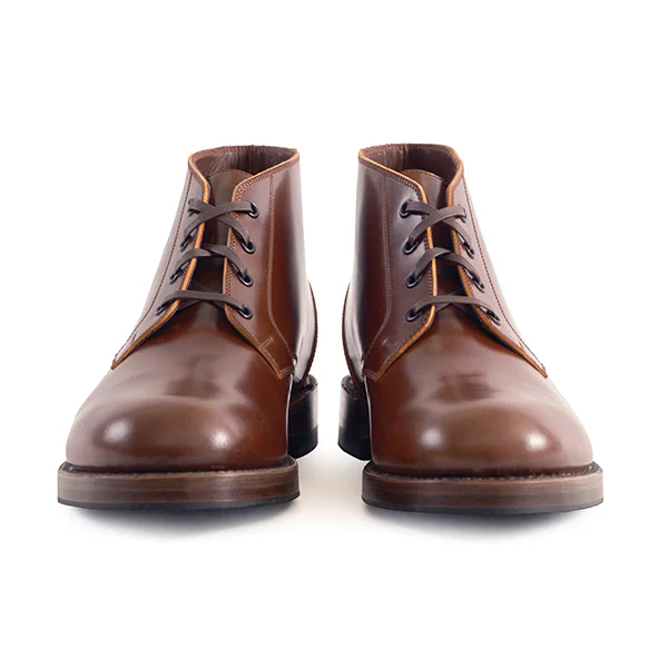 THE STEADFAST CHUKKA BOOTS / SHINKI HIKAKU SHELL CORDOVAN / COGNAC - Image 2
