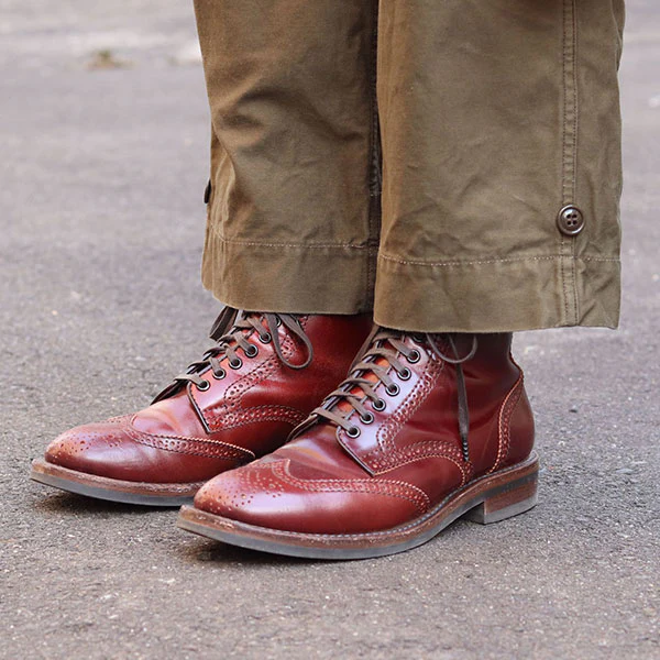 GLOVER BROGUES / SHINKI HIKAKU SHELL CORDOVAN / RED BROWN - Image 11