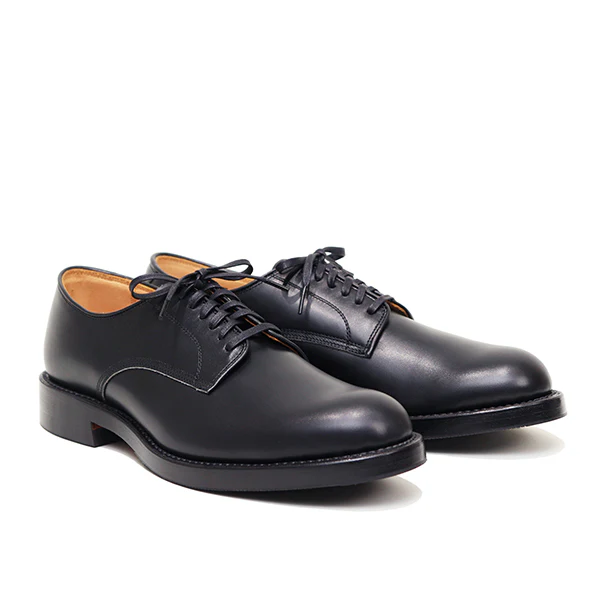 USN LOW QUARTER SHOES / FRENCH CALFSKIN / BLACK