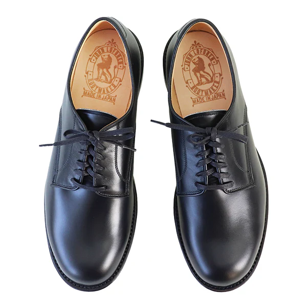 USN LOW QUARTER SHOES / FRENCH CALFSKIN / BLACK - Image 2