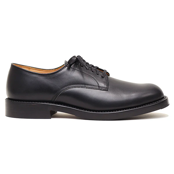 USN LOW QUARTER SHOES / FRENCH CALFSKIN / BLACK - Image 3