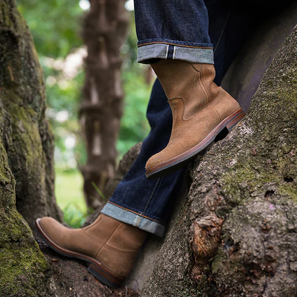 PRE-ORDER 2026 / DUKE ROPER BOOTS / HORWEEN LEATHER CXL / NATURAL ROUGHOUT - Image 11