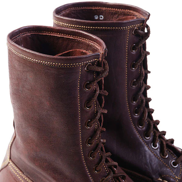 MOHAWK MOCCASIN BOOTS / EZO DEERSKIN / BURNT BURGUNDY - Image 7