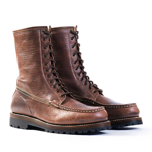 MOHAWK MOCCASIN BOOTS / EZO DEERSKIN / BURNT MOCHA