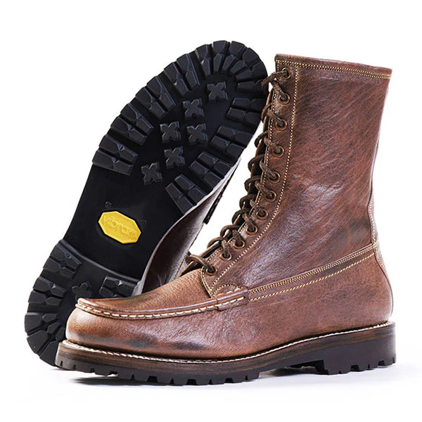 MOHAWK MOCCASIN BOOTS / EZO DEERSKIN / BURNT MOCHA - Image 3