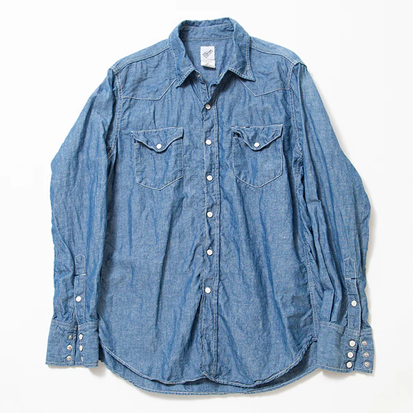 LONE STAR SHIRT / COTTON CHAMBRAY / BLUE - Image 10