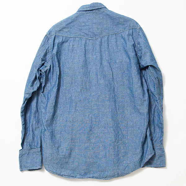 LONE STAR SHIRT / COTTON CHAMBRAY / BLUE - Image 11