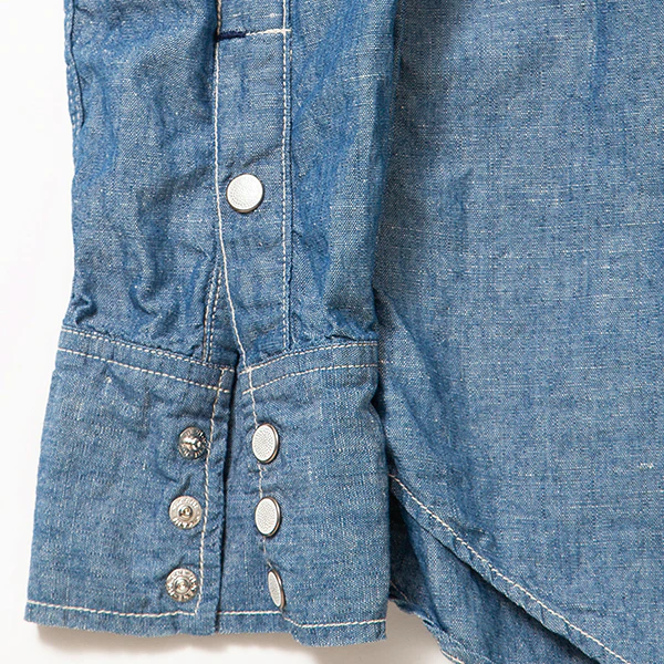 LONE STAR SHIRT / COTTON CHAMBRAY / BLUE - Image 14
