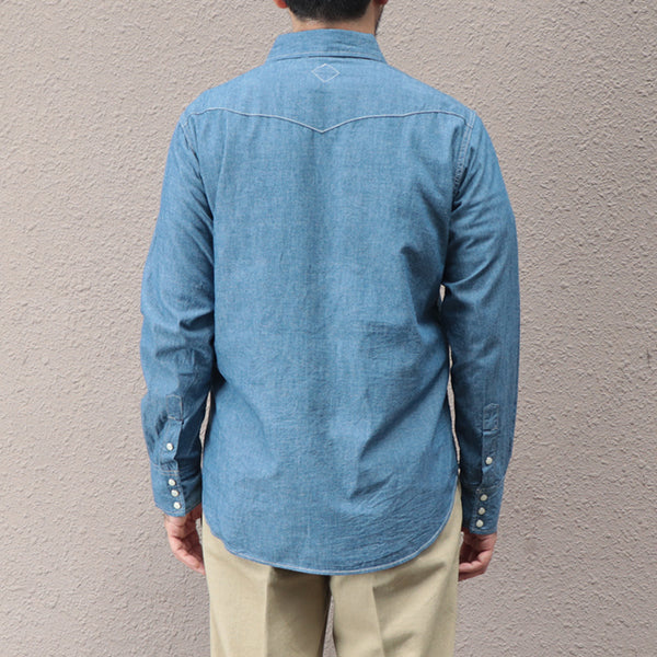 LONE STAR SHIRT / COTTON CHAMBRAY / BLUE - Image 3