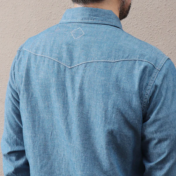 LONE STAR SHIRT / COTTON CHAMBRAY / BLUE - Image 8