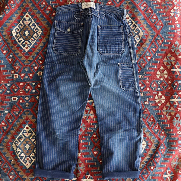 LONGSHOREMAN OVERALLS / INDIGO WABASH STRIPE - Image 19