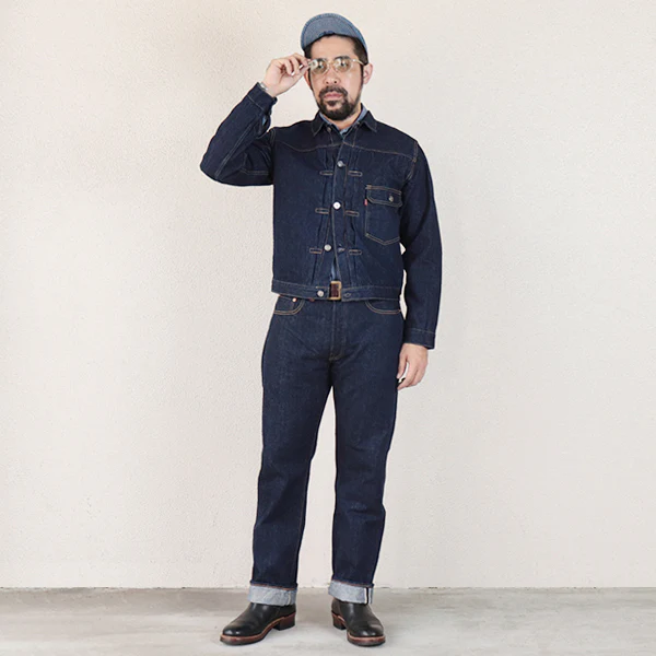 1946-47 MODEL 1st GENERATION DENIM JACKET / 14oz INDIGO DENIM - Image 9