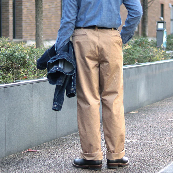 M-1950 TROUSERS COTTON KHAKI / MILITARY WEST POINT - Image 3