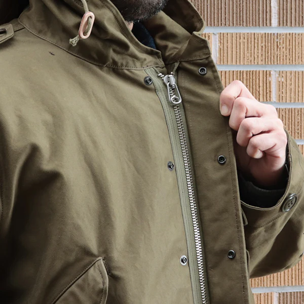 M-1951 PARKA-SHELL / ORIGINAL MILITARY BACK SATIN / OLIVE - Image 11