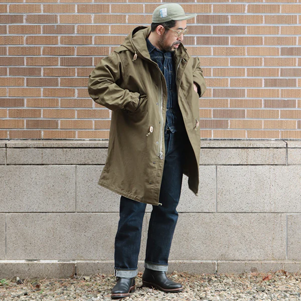 M-1951 PARKA-SHELL / ORIGINAL MILITARY BACK SATIN / OLIVE - Image 7