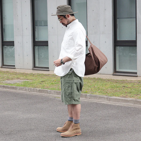 M-51 SHORT SLACKS / LIGHT OLIVE GREEN with BIO-WASH - Image 5