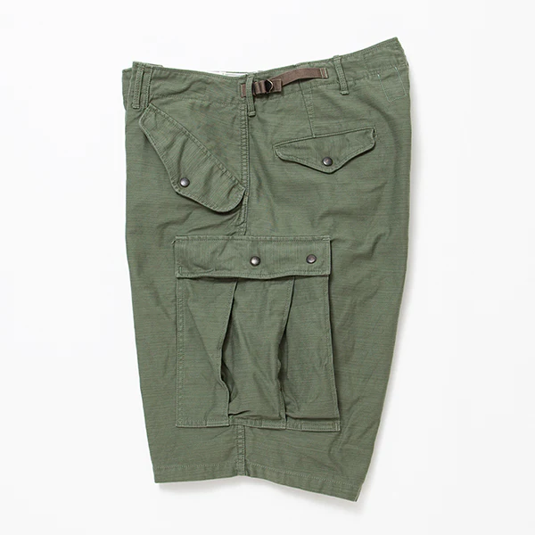 M-51 SHORT SLACKS / LIGHT OLIVE GREEN with BIO-WASH - Image 8
