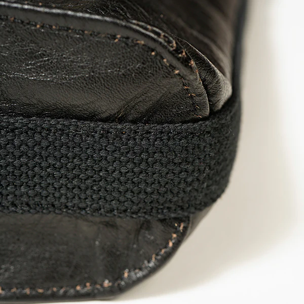 MAGAZINE BAG BLACK / HORSE HIDE BROWN CORE LEATHER - Image 3